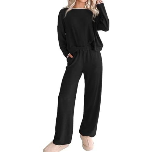 KIRUNDO 2 Piece Matching Lounge Sets for Women Fall Outfits