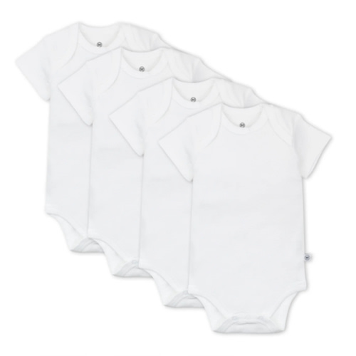 4-Pack Organic Cotton Short Sleeve Bodysuits | Honest Baby Clothing