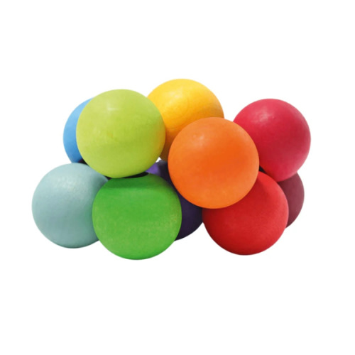 Wooden Rainbow Beads Grasper - Baby Clutching Toy