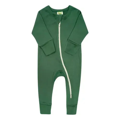 Organic Essentials '2-Way' Zip Romper - Long Sleeve