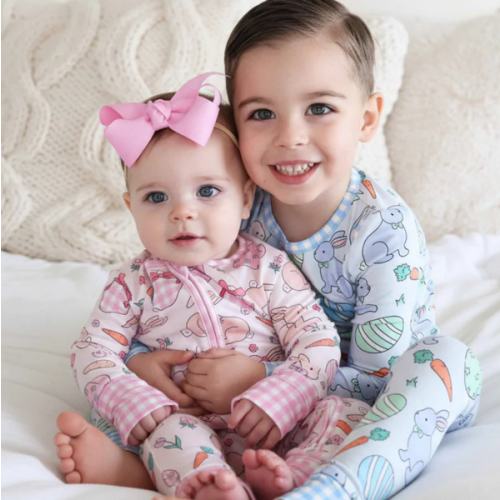 Easter Convertible Zip Rompers