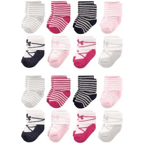 Luvable Friends Unisex Baby Baby Cotton Rich Terry Socks 16-Pack