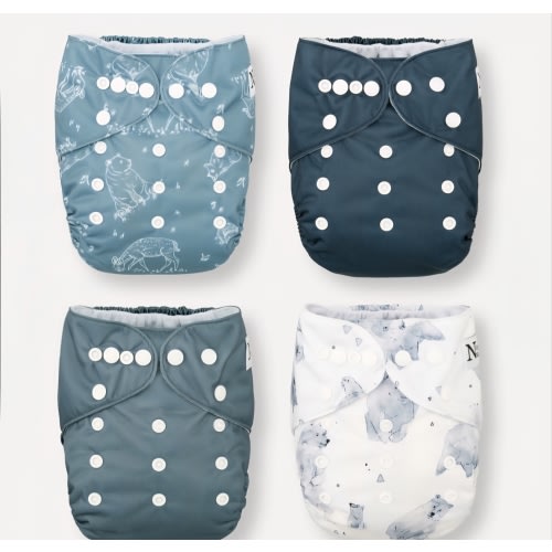 Cloth Diaper 4-pack (Mama Bear)