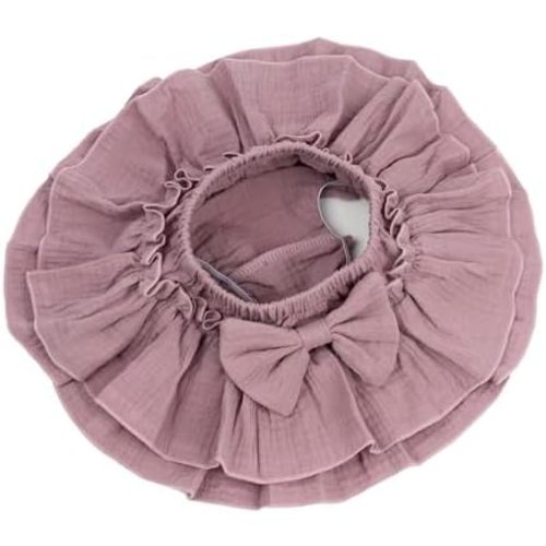 HOOLCHEAN Baby Girls Soft Cotton Gauze Ruffle Mini Skirt with Shorts