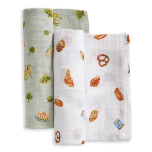aden + anais Organic Cotton Muslin Swaddles 2 Pack in Heritage Floral