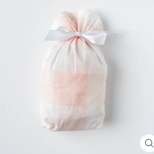 Hospital Bassinet Sheet in Pink Buffalo Check