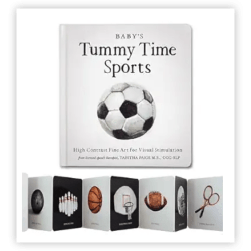 Baby's Tummy Time Sports: High-Contrast Fine Art for Visual Stimulation (Tabitha Paige Children's Book Series)