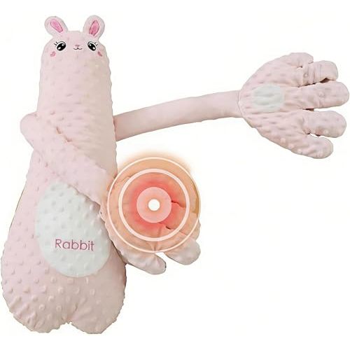 Companion Pillow, Patting Pillow Soother, Interactive Patting Companion with Remote Control (Rabbit)