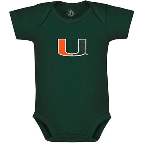 Creative Knitwear Hunter Green Bodysuit Size Newborn - Miami U