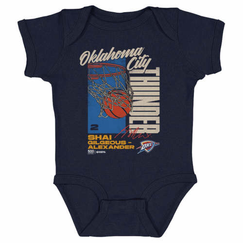 Shai Gilgeous-Alexander Oklahoma City Thunder All Net Kids Baby Onesie – 500 LEVEL