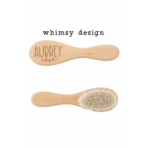 Personalized Wooden Baby Brush