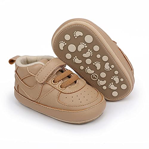 Clowora Unsex Baby Shoes Boys Girls Infant Sneakers Non-Slip Soft Rubber Sole Toddler Crib First Walker Lightweight Shoes