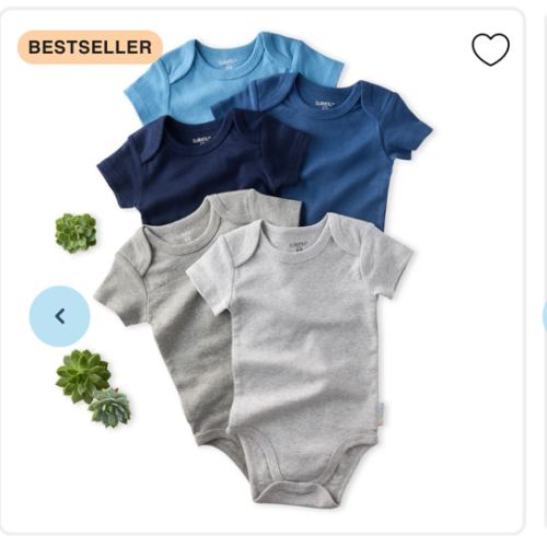 AVERY 5-Pack Short Sleeve Bodysuits