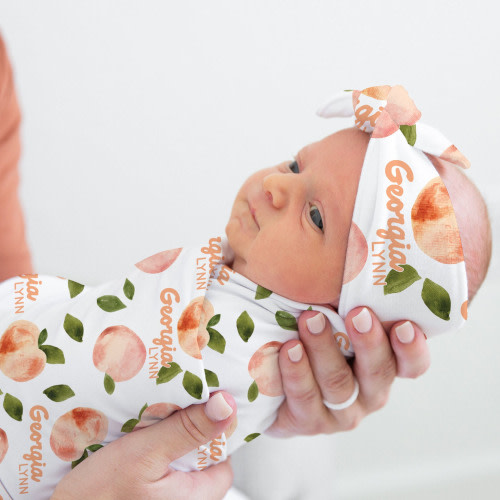 Personalized Baby Swaddle Blanket Set for Comfort & Love | BBBlanket014