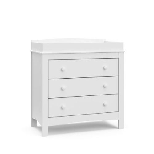 Graco Noah 3 Drawer Chest with Removable Changing Topper White