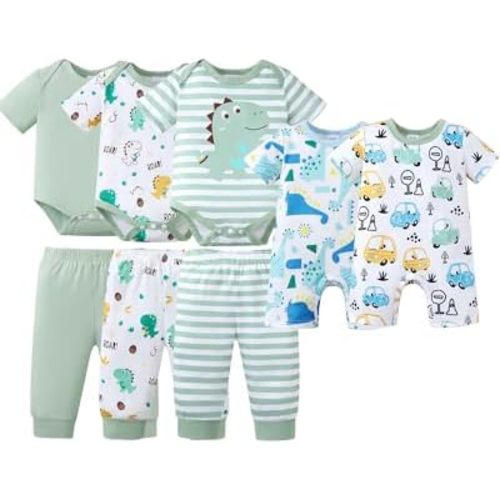 NZRVAWS Preemie Newborn Baby Boy Clothes Infant Clothing Romper Pant Outfits Set Layette Essentials 19 Pieces 0 3 6 12 Months