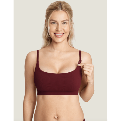 Ribbed Scoop Nursing Bralette