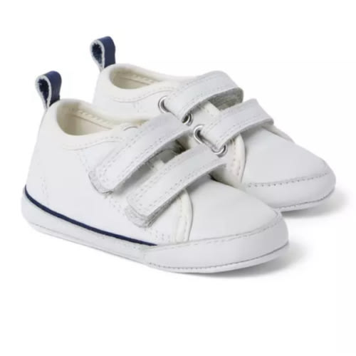 Baby White Baby Double Strap Sneaker by Janie and Jack