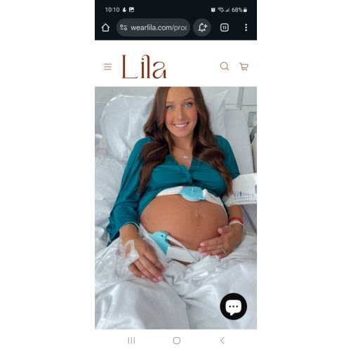 Lila Labor & Postpartum Gown in Deep Teal