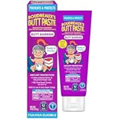 Boudreaux’s Butt Paste Barrier Ointment, Preventive Diaper Rash Cream, 4 Oz | Dimethicone Baby Diaper Rash Cream, Provides Fast Relief, Moderate Diaper Rash and Discomfort, Pediatrician-Recommended Brand