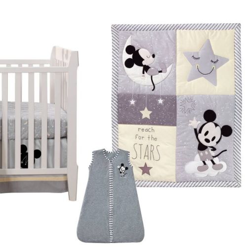 Lambs & Ivy Disney Baby Nursery Crib Bedding Set - Mickey Mouse 4pc