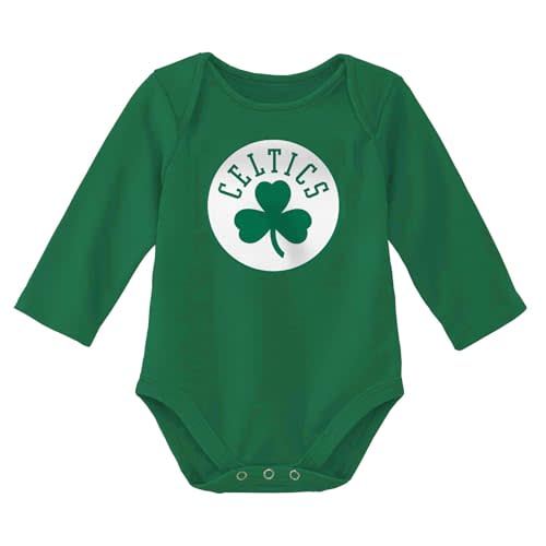Outerstuff NBA Newborn & Infants 0-24 Months Official Primary Logo Long Sleeve Bodysuit Creeper Romper