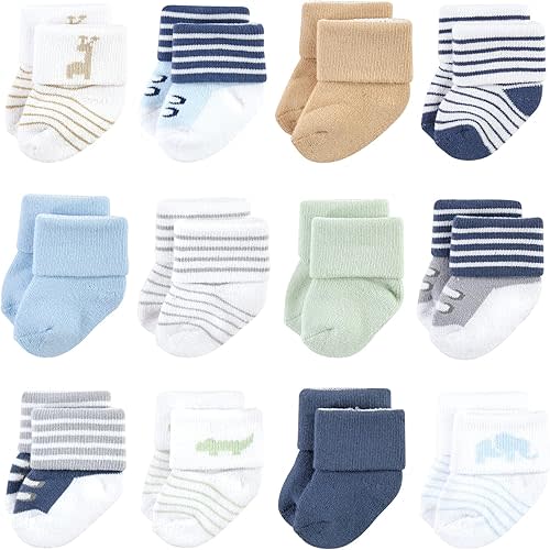 Luvable Friends Unisex Baby Newborn and Baby Terry Socks