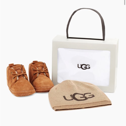 UGG Baby's Neumel Booties & Ugg Beanie Gift Set
