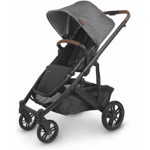 UPPAbaby CRUZ V2 Stroller - Greyson (Charcoal Melange/Carbon/Saddle Leather)