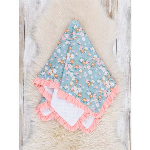 Little Wildflower Ruffle Blanket