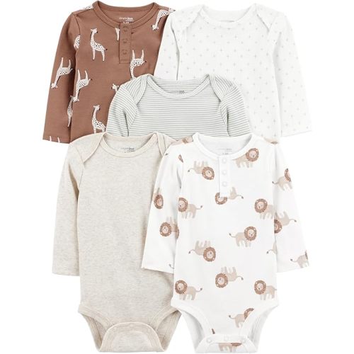 Simple Joys by Carter's Baby 5-pack Long-sleeve Bodysuit