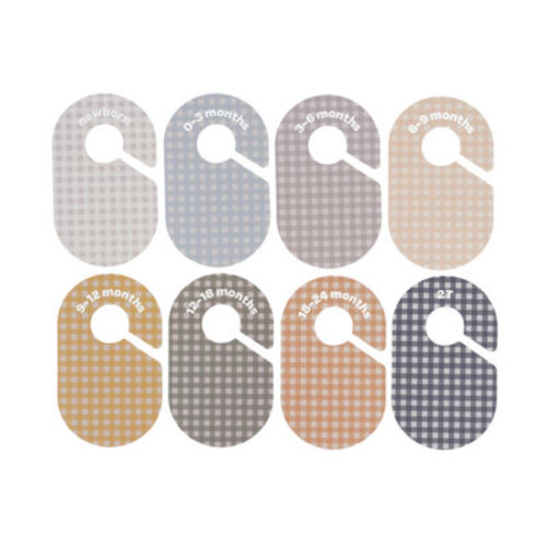 3 Sprouts Baby Closet Dividers (Newborn To 24 Months) – Pack Of 8 - Gingham | Wayfair