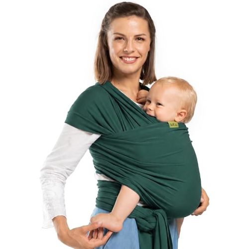 Boba Baby Wrap Carrier - Stretch Organic Bamboo Newborn Sling, Rainforest