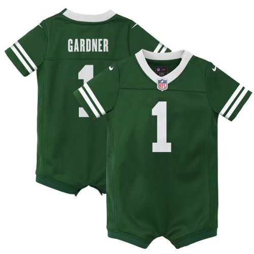 Newborn & Infant New York Jets Ahmad Sauce Gardner Nike Legacy Green Game Romper Jersey