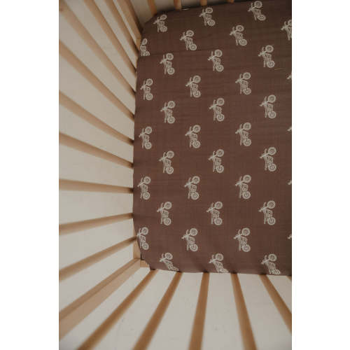 Muslin Crib Sheet | Dirt Bike