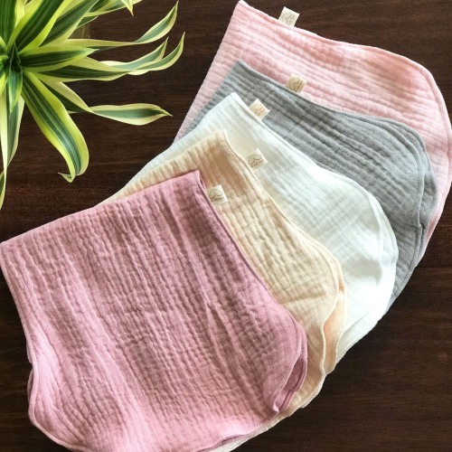 Organic Cotton Burp Cloths (Set of 5)
