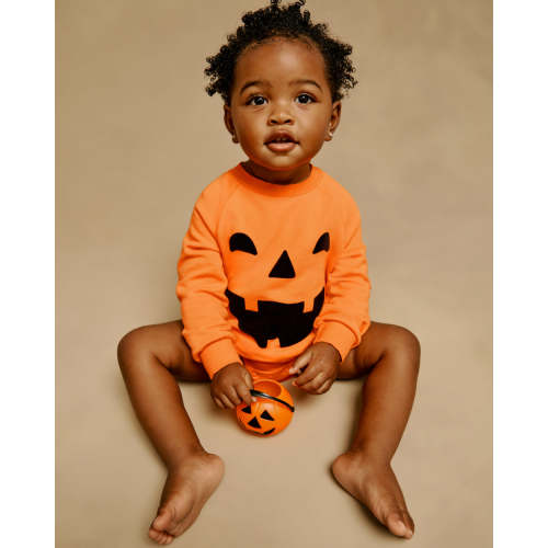 Jack-O'-Lantern Raglan Romper
