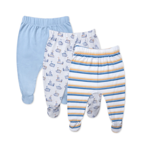 3-Pack Organic Cotton Footed Pants | Honest Baby Clothing