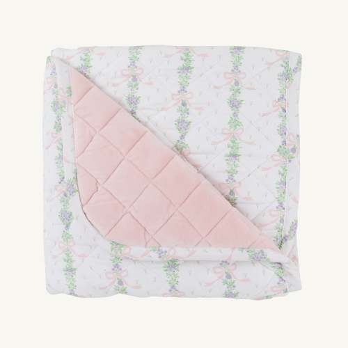 Quilted Play Mat - Fincastle Floral & Palm Beach Pink