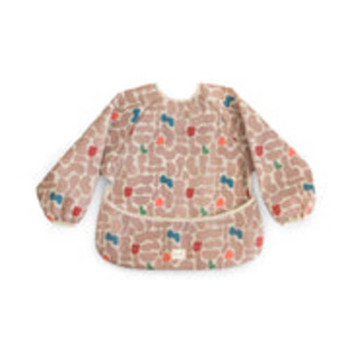 Long Sleeve Bib in Abstract Blob