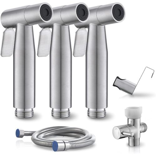 Handheld Bidet Sprayer for Toilet, Jet Sprayer for Toilet Muslim Shower, Adjustable Cloth Diaper Sprayer Bidets Attachment for Toilet, Toilet Bidet Sprayer with Bidet Hose for Feminine Wash