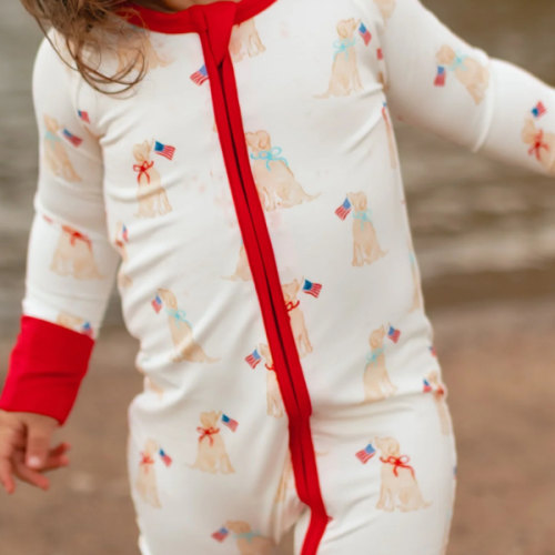 Infant Romper in American Pups