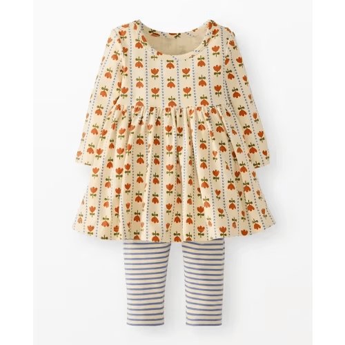 Baby Long Sleeve Skater Dress & Leggings Set | Hanna Andersson