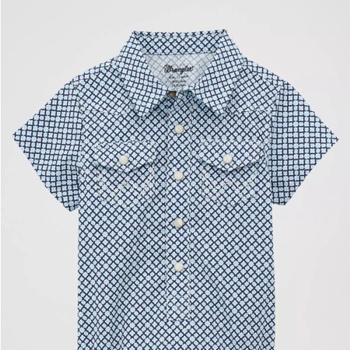 Baby Boy Short Sleeve Western Snap Bodysuit | NEW | Wrangler®
