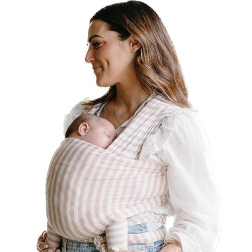 Solly Baby Wrap, Buttery-Soft Baby Carrier Newborn to Toddler 8-25 Lbs., Lightweight & Hands-Free Wrap, Breathable Summer Carrier, Baby Wearing & Postpartum Essential, New Mom Gift, Candy Stripe