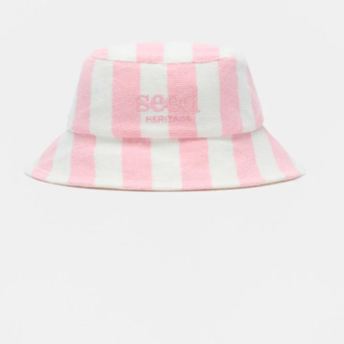 Stripe Logo Hat | Bubblegum | Seed Heritage
