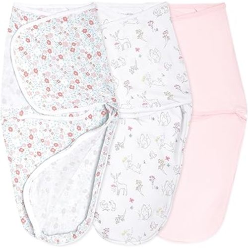 aden + anais Essentials Easy Wrap Swaddle - Easy Swaddle Newborn Swaddle Sack, Baby Swaddles, Sleep Sack Wearable Blanket