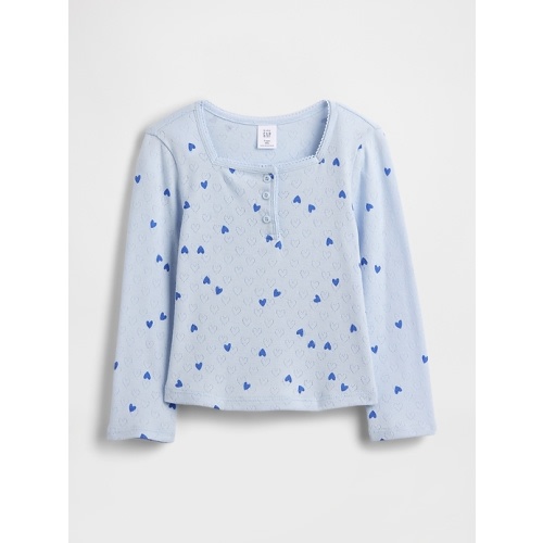 Baby & Toddler Pointelle Henley Top