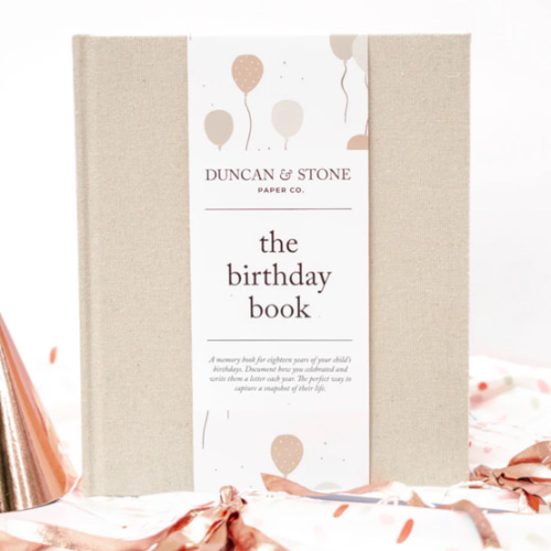 Keepsake Birthday Book | Duncan & Stone Paper Co.