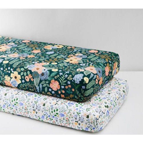 Rifle Paper Co. Floral Crib Fitted Sheets, Set of 2 | Pottery Barn Kids